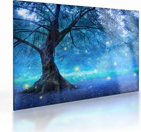 Sklenený obraz - Mystický les (70x50 cm)