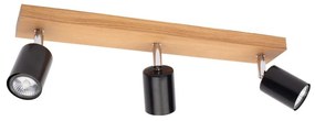 Spot-Light DO2910351 - Stropné bodové svietidlo MANARA  3xGU10/5W/230V borovica
