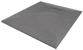 Erga Oldaf, SMC obdĺžniková sprchová vanička 100 x 80 cm, šedá matná, ERG-GMA-OL-80100G