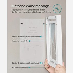 Sada 2 ks otočných fotorámikov pre fotografie 20,3 x 25,4 cm, biele