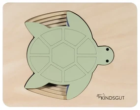 Drevené vkladacie puzzle Turtle – Kindsgut
