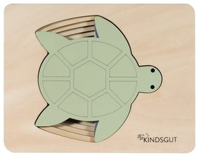 Drevené vkladacie puzzle Turtle – Kindsgut