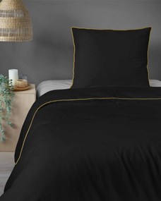 Dekorstudio Elegantné posteľné obliečky s lemovkou PURE v čiernej farbe