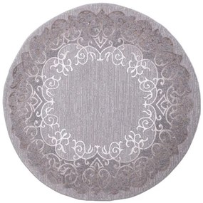 Koberec GALYA K3810A sivý / hnedý kruh