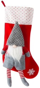VIANOČNÁ PONOŽKA NA KRB SANTA 10X50 CM VROROVANÁ