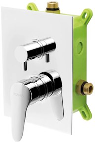 Novaservis Titania Iris New, podomietková batéria s boxom 2 vývody, chrómová, BOX94451R,0