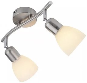 JUST LIGHT. 11952-55 - Bodové svietidlo KARO 2xE14/40W/230V matný chróm