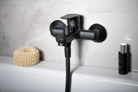 Aqualine Aqualine, LOTTA Nástenná vaňová batéria, rozteč 150mm, čierna matná, LT610B