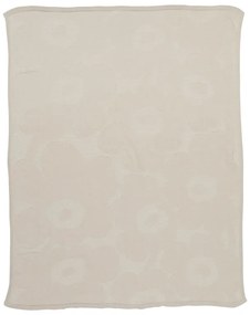 Bavlnená deka Unikko 130x170, úplet / biela