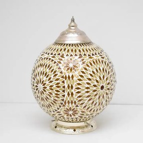 Turkish lampa stolná orientálna Globe SUNFLOWER Ø25