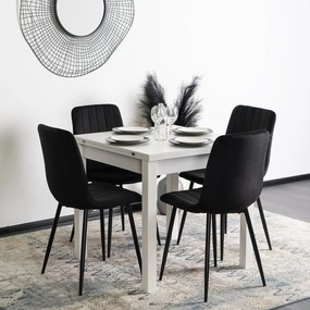 JAKS Rozkladací stôl 80 - 160cm Max biely 2/2