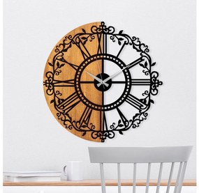 Nástenné hodiny pr. 56 cm 1xAA drevo/kov