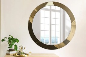 Okrúhle ozdobné zrkadlo Moderná abstrakcia fi 80 cm