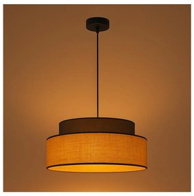 Belis Luster na lanku BOHO 1xE27/60W/230V pr. 40 cm hnedá/béžová BE0909