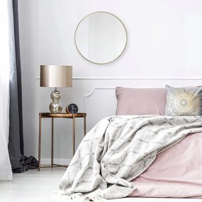 Dekorstudio Zlaté okrúhle zrkadlo 50cm