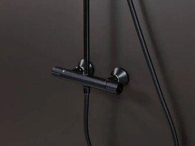 Hansgrohe Vernis Blend, Sprchový systém 200 1jet EcoSmart s termostatom, čierna matná, HAN-26089670