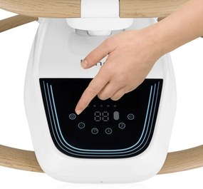 Lionelo - Detská hojdačka s melódiou OLIVIA Beige Natural + diaľkové ovládanie