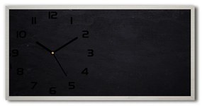 Vodorovné Sklenené hodiny na stenu tiché Čierna tabuľa pl_zsp_60x30_f_70202968