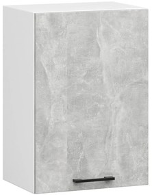 Kuchynská závesná skrinka Olivie W 50 cm biela/betón