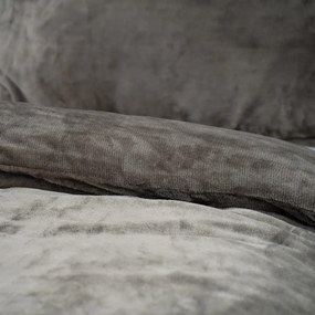 4home obliečky mikroflanel sivá, 140 x 200 cm, 70 x 90 cm