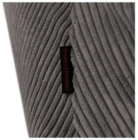 Tmavohnedý menčestrový sedací vak Tube – SLOWDOWN