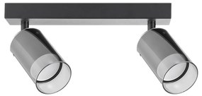 Zuma Line 2211BD-2-BK - Bodové svietidlo REN 2xGU10/50W/230V čierna/šedá