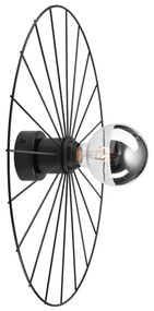 Nástenné svietidlo MONTANA 1xE27/15W/230V pr. 45 cm čierna