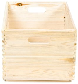 Úložný box z borovicového dreva Compactor Custom, 40 × 30 × 23 cm