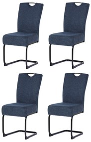 Súprava jedálenských stoličiek DCL-E2008 BLUE2, 4 ks
