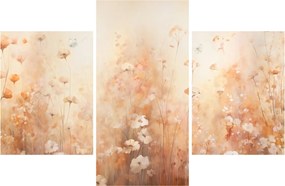Obraz - Vzor divokých kvetov (90x60 cm)
