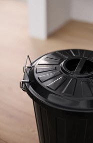 Rotho Odpadkový kôš s vekom a kovovými zámkami MINI POPOLNICA 25l