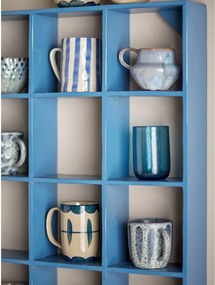 Modrá poschodová polica z recyklovaného dreva 70 cm Bekka – Bloomingville