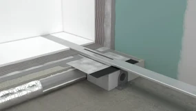 Hansgrohe RainDrain Flex, vrchná sada sprchového žľabu 1000, skracovateľný, pre inštaláciu voľne na plochu, čierna matná, HAN-56046670