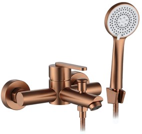Rea Ontario, vaňová batéria s ručnou sprchovou súpravou, medená matná, REA-B0973