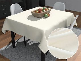 Biante Dekoračný štvorcový obrus Rongo RG-011 Smotanový 120x120 cm