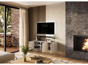 Biely TV stolík 138x45 cm Piana – Germania