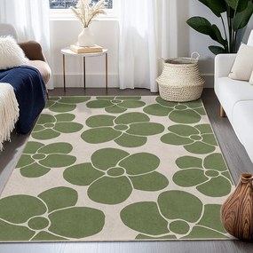 Zelený prateľný koberec 120x180 cm Green Meadow – Mila Home