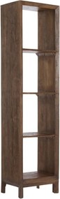 Knižnica z mangového dreva v prírodnej farbe 48x190 cm Sondrio – Light &amp; Living