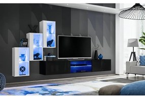 Obývacia Stena Switch Xxii  Biely/Čierna