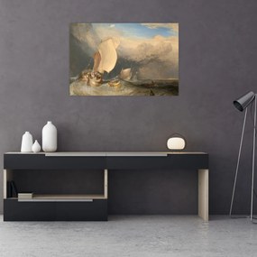Obraz - William Turner, Fishing Boats with Hucksters Bargaining for Fish, reprodukcia (90x60 cm)