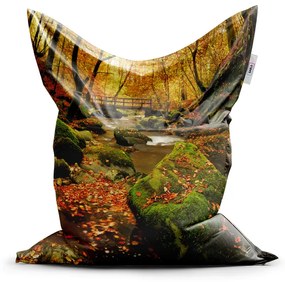 Sablio Sedací vak Most v lese - 200x140 cm