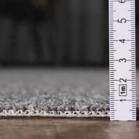 Metrážny koberec Balance 77 šedý, na mieru, šíře 4m, šedá, filc, chodba / predsieň, Spoltex
