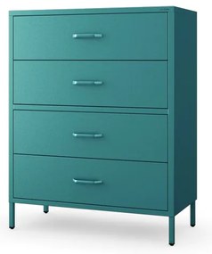 Komoda CARLA, 800 x 1015 x 400 mm, Modern: morská farba