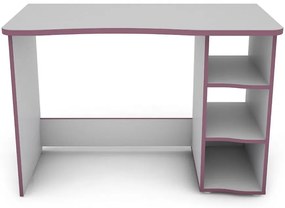 Písací stôl Matrix 6 biely/fialový