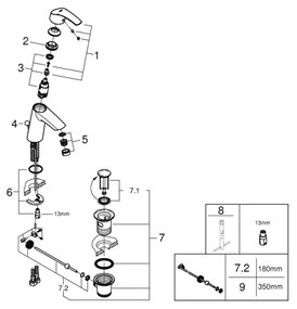 GROHE 23322001 - Umývadlová batéria EUROSMART DN 15 lesklý chróm
