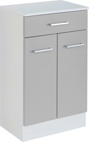 XXXLutz SPODNÁ SKRINKA, svetlosivá, biela, 50/84/35 cm Held - Kúpeľňové skrinky - 000307017616