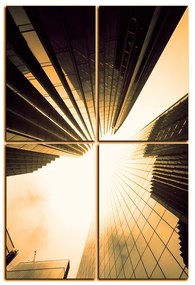 Obraz na plátne - Perspektíva mrakodrapu - obdĺžnik 7252FE (90x60 cm)