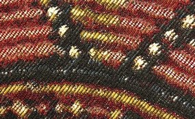Oriental Weavers, Kusový koberec Zoya 418 X kruh – na von aj na doma, 160x160 (priemer) kruh, červená, chodba / predsieň