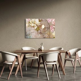 Obraz - Kvetinový ornament (90x60 cm)