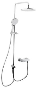 Sprchový systém SAT s pákovou batériou biela/chróm SATBSETSK1, 1 ks